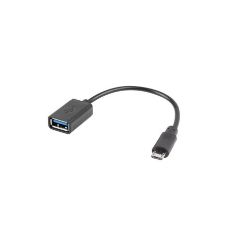 Lanberg AD-OTG-UM-01 cavo USB USB 2.0 0,15 m Micro-USB A USB A Nero