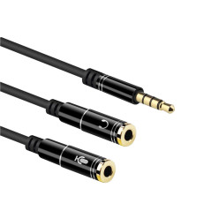Ewent EC1641 cavo audio 0,3 m 3.5mm 2 x 3.5mm Nero