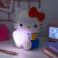 Lmpara 3d paladone hello kitty con corazn 16 cm