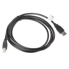 Lanberg CA-USBA-10CC-0018-BK cavo USB USB 2.0 1,8 m USB B Nero