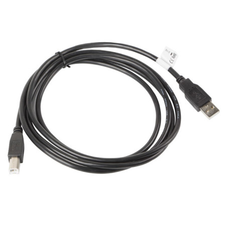 Lanberg CA-USBA-10CC-0018-BK cavo USB USB 2.0 1,8 m USB B Nero