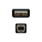 Cable usb tipo a a usb tipo b nanocable 4.5m negro -  macho - macho