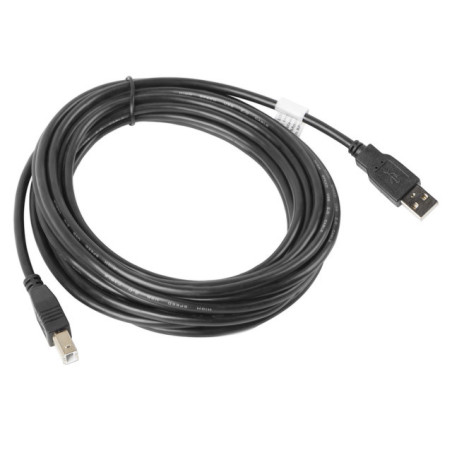 Lanberg CA-USBA-10CC-0050-BK cavo USB USB 2.0 5 m USB B Nero