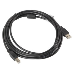 Lanberg CA-USBA-11CC-0030-BK cavo USB USB 2.0 3 m USB B Nero