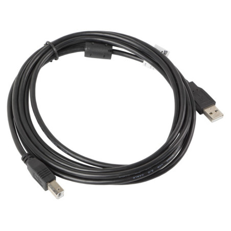Lanberg CA-USBA-11CC-0030-BK cavo USB USB 2.0 3 m USB B Nero