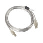 Cable impresora lanberg usb a -  usb b macho - macho ferrita 3m transparente