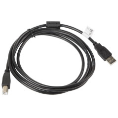 Lanberg CA-USBA-11CC-0018-BK cavo USB USB 2.0 1,8 m USB B Nero