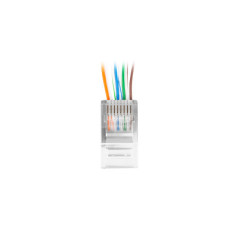 Lanberg PLU-6020 cavo di collegamento RJ-45 Trasparente