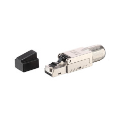 Equip 121172 cavo di collegamento RJ-45 Nero, Acciaio inox