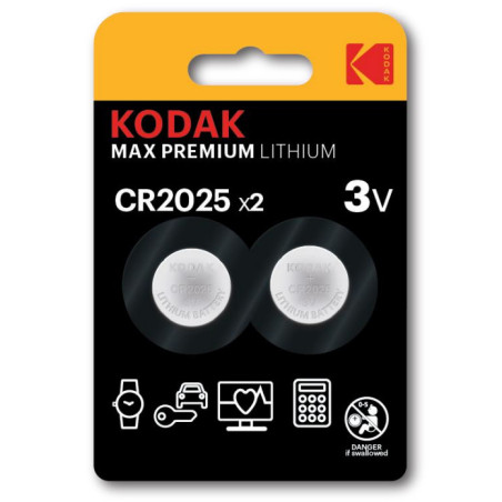 Kodak 30423008 batteria per uso domestico Batteria monouso CR2025 Litio
