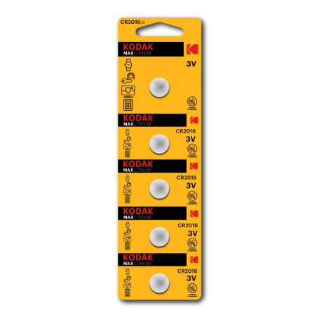 Kodak CR2016 Batteria monouso Lithium-Manganese Dioxide (LiMnO2)