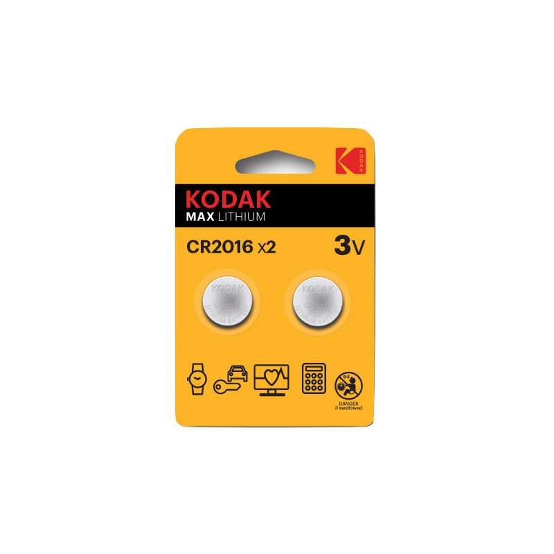 Blister pilas kodak boton litio ultra cr 2016 blister 2 pilas
