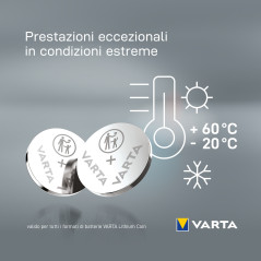 Varta LITHIUM Coin CR2430 (Batteria a bottone, 3V) Blister da 1