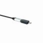 Adaptador usb tipo a a usb tipo c nanocable negro - hembra -  macho
