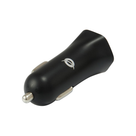 Cargador coche conceptronic carden04b 2 puertos usb tipo a 4.8a 24w