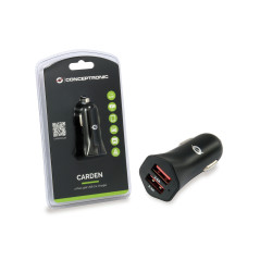 Conceptronic CARDEN04B Caricabatterie per dispositivi mobili Universale Nero Accendisigari Auto