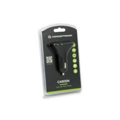Conceptronic CARDEN06B Caricabatterie per dispositivi mobili Universale Nero Accendisigari Auto
