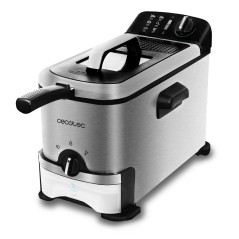 Cecotec CleanFry Infinity 3000 ProFilter Singolo 2400 W Friggitrice Nero, Acciaio inox