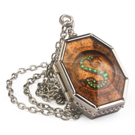 Replica the noble collection harry potter guardapelo horrocrux de salazar slytherin en expositor