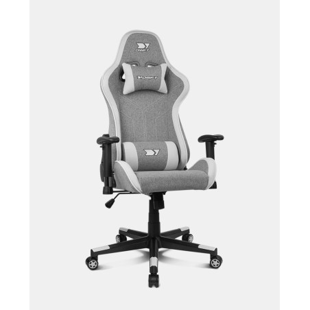 DRIFT DR90 PRO Sedia da gaming per PC Seduta imbottita Grigio, Bianco