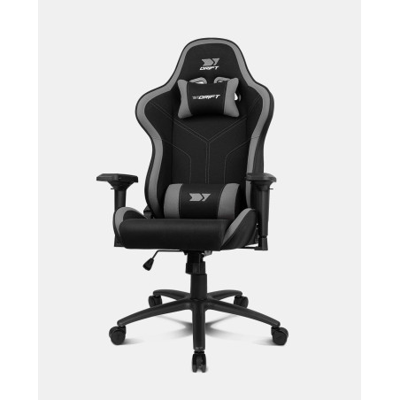 DRIFT DR110BGRAY sedia per videogioco Poltrona per gaming Seduta imbottita Nero, Grigio