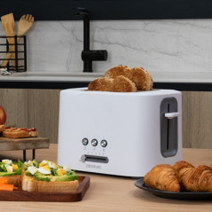Tostadora cecotec toast and taste 9000 double white