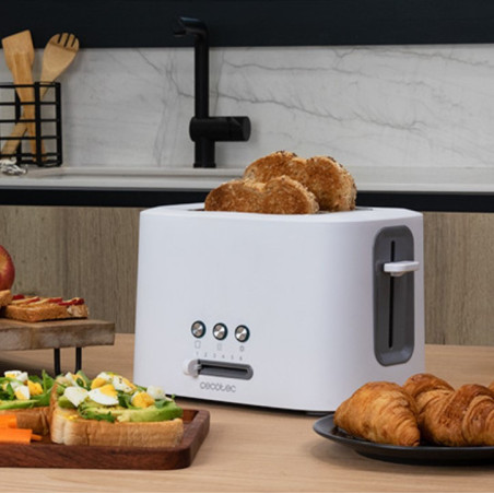 Tostadora cecotec toast and taste 9000 double white