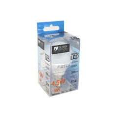 Bombilla led decorativa silver electronis esferica 5w50w -  e14 -  5000k -  620 lm -  luz blanca -  a+
