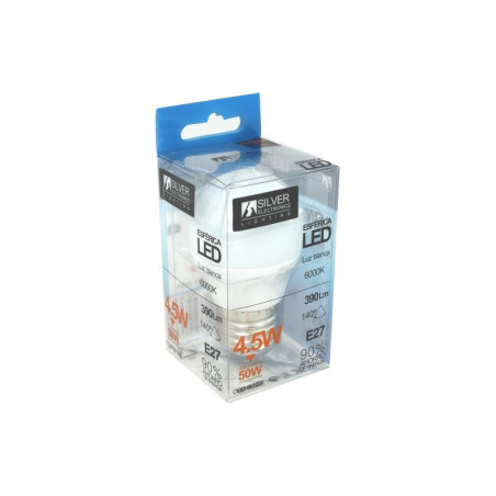 Bombilla led decorativa silver electronics esferica 7w70w -  e27 -  3000k -  620 lm -  luz calida -  a+