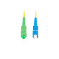 Latiguillo fibra optico sc - apc a sc - upc lanberg 1m mono simplex g657a1 lszh amarillo