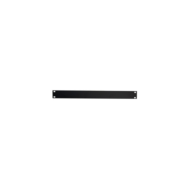 Panel solido wp 1u metalico negro
