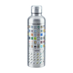 Paladone Minecraft Metal Water Bottle Uso quotidiano 500 ml Acciaio inox