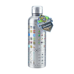Paladone Minecraft Metal Water Bottle Uso quotidiano 500 ml Acciaio inox