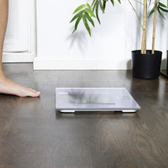 Cecotec Surface Precision Healthy Quadrato Grigio, Trasparente, Bianco Bilancia pesapersone elettronica