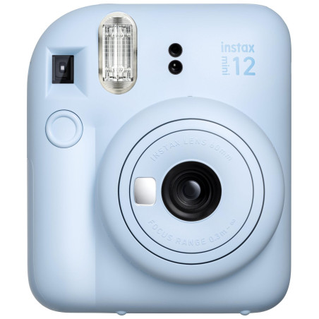 Camara fujifilm mini instax 12 flash -  autoexposicion -  azul pastel