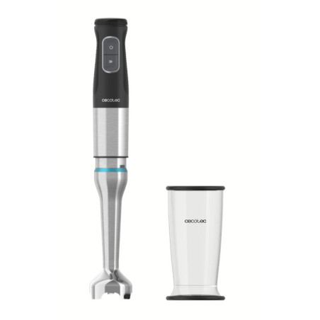Cecotec 03966 frullatore Frullatore ad immersione 1200 W Nero, Acciaio inox