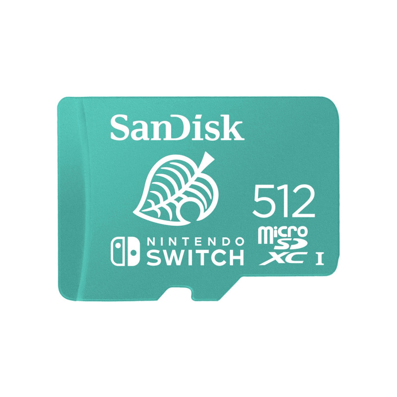 Tarjeta memoria sandisk micro secure digital 512gb cobranded sdxc uhs - i u3 clase 10 licencia nintendo