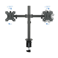 TooQ DB1232TN-B Supporti a parete per TV 81,3 cm (32") Scrivania Nero