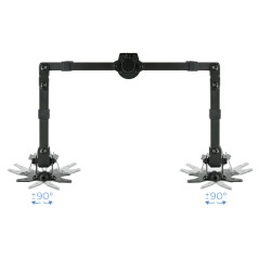 TooQ DB1232TN-B Supporti a parete per TV 81,3 cm (32") Scrivania Nero
