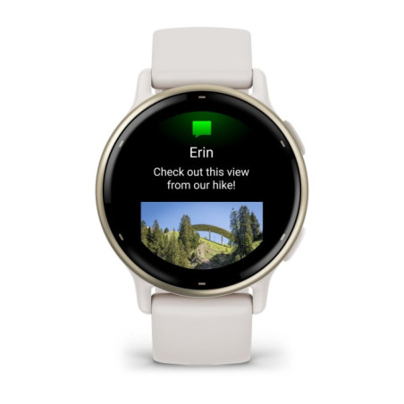 Smartwatch garmin vivoactive 5 gps wifi ivory - cream gold