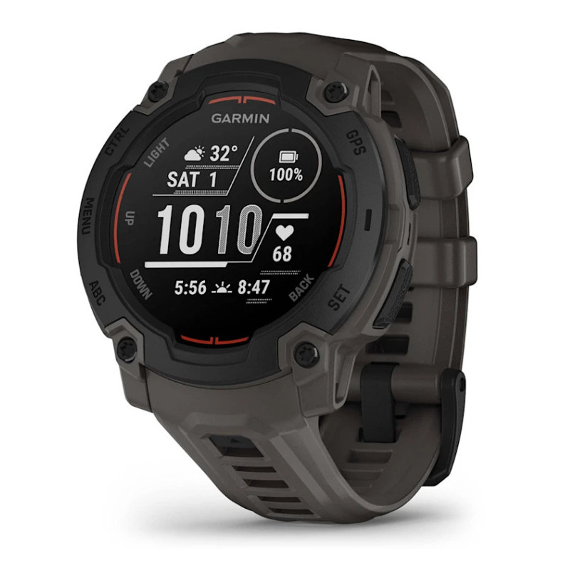Smartwatch garmin instin e 45mm negro correa de silicona carbon