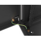 Armario lanberg mural rack 19 pulgadas 9u -  600x450 negro