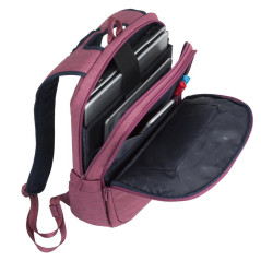 Rivacase 7760 39,6 cm (15.6") Zaino Rosso