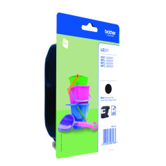 Brother LC221BKBP cartuccia d'inchiostro 1 pz Originale Nero