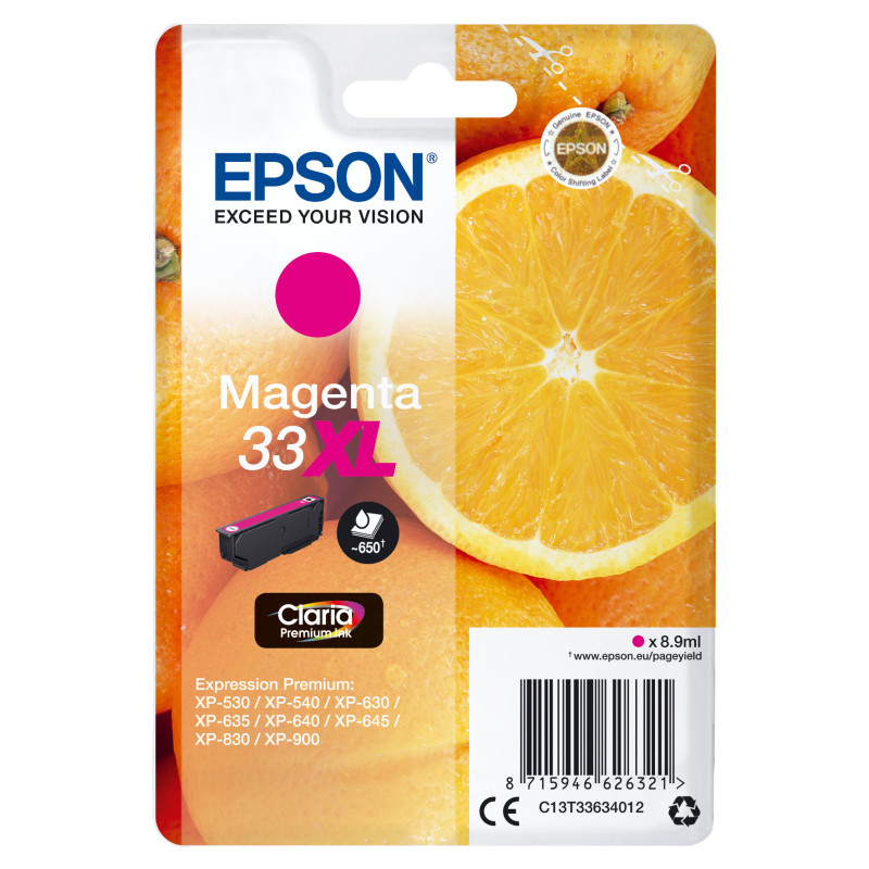 Cartucho tinta epson t336340 xl magenta xp350*xp630 - xp635 - xp830 -  naranja