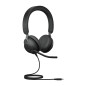 Auriculares jabra evolve2 40 se ms stereo negro