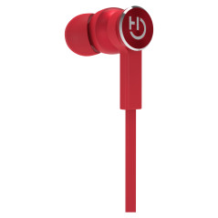 Hiditec AKEN Auricolare Wireless In-ear, Passanuca Musica e Chiamate Bluetooth Rosso