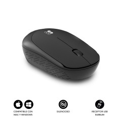SUBBLIM SUBMO-B2SW010 mouse Ufficio Ambidestro RF Wireless Ottico 1200 DPI