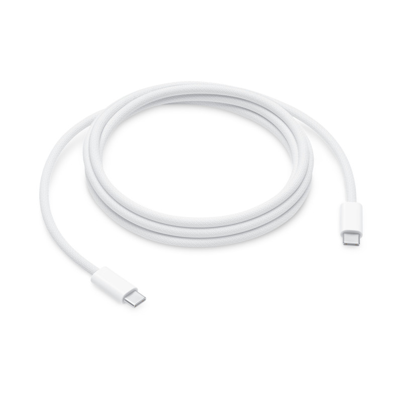 Cable usb tipo c apple 2m - macho - macho - blanco