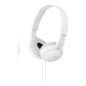 Auriculares sony mdrzx110apw - blanco - pleglable - microfono